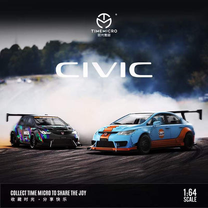 Time Micro 1/64 Honda Civic Type R FD2 Modified HKS Edition