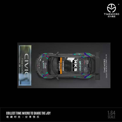 Time Micro 1/64 Honda Civic Type R FD2 Modified HKS Edition