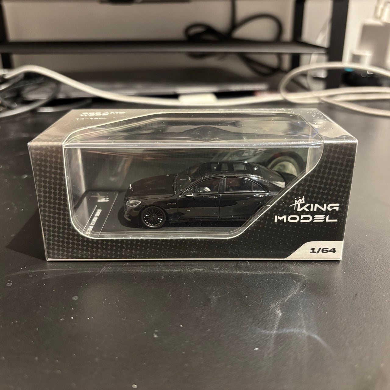 King Model 1:64 Mercedes-Benz S-Class W222 AMG S65L V12 Long Wheel Base Full Black Limited 999 Pieces