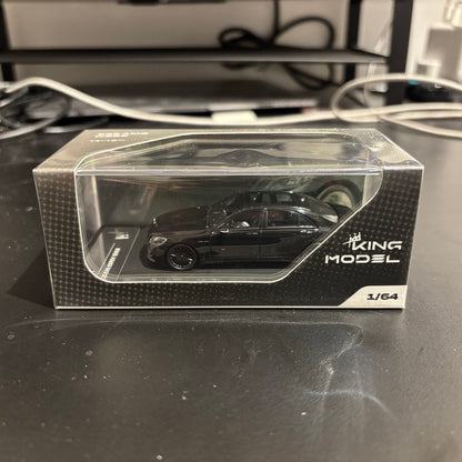 King Model 1:64 Mercedes-Benz S-Class W222 AMG S65L V12 Long Wheel Base Full Black Limited 999 Pieces