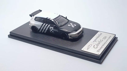 Model Collect 1:64 Honda Civic EG6 Mk5 Pandem Rocket Bunny Custom Off-White Edition