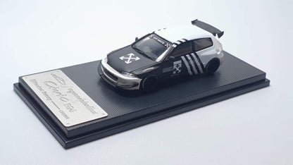 Model Collect 1:64 Honda Civic EG6 Mk5 Pandem Rocket Bunny Custom Off-White Edition