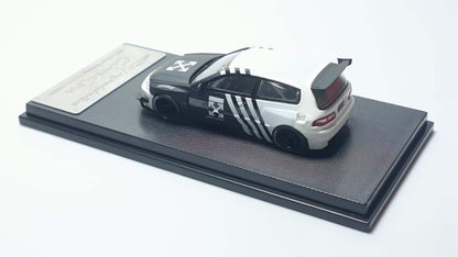Model Collect 1:64 Honda Civic EG6 Mk5 Pandem Rocket Bunny Custom Off-White Edition