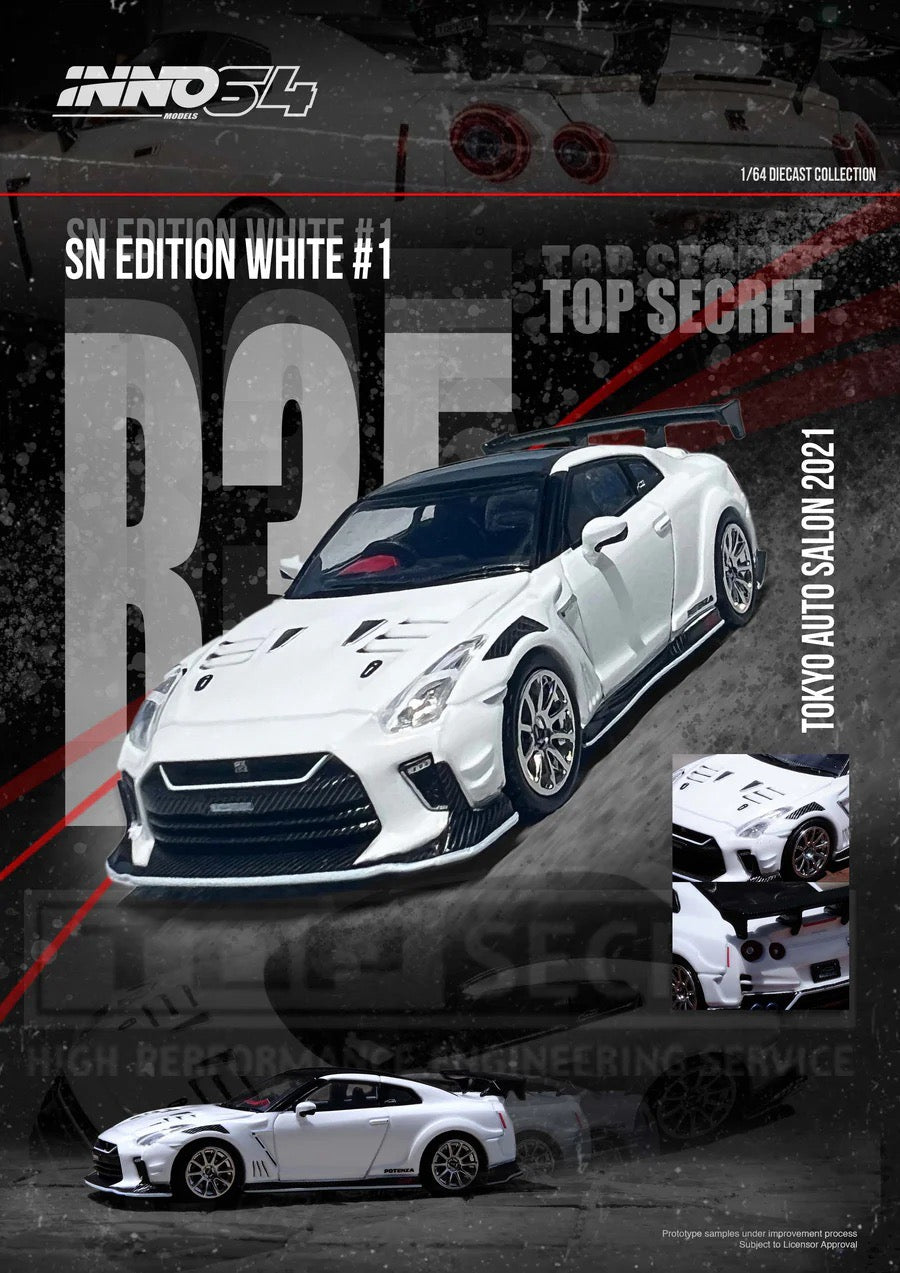 INNO64 1:64 NISSAN GT-R (R35) TOP SECRET Tokyo Auto Salon 2021 (IN64-R35TS-TAS2021)