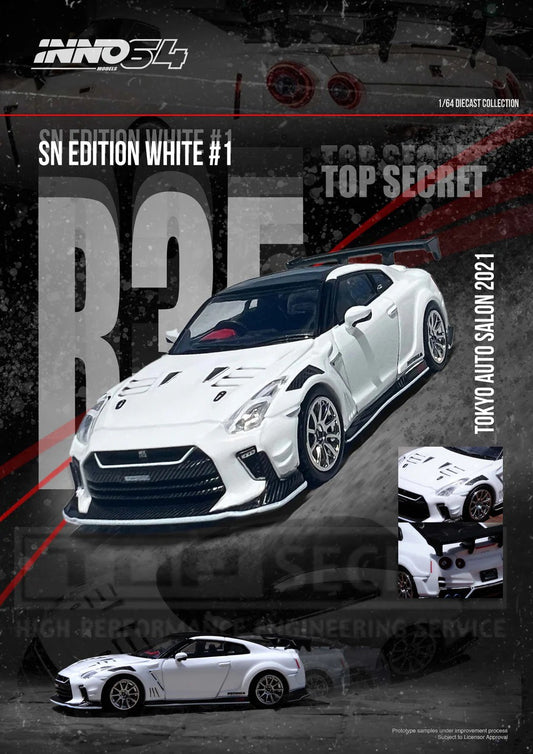 INNO64 1:64 NISSAN GT-R (R35) TOP SECRET Tokyo Auto Salon 2021 (IN64-R35TS-TAS2021)
