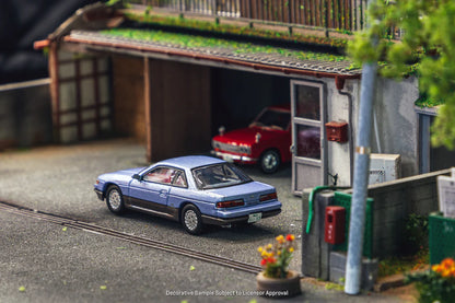 Tarmac Works J Collection 1/64 Nissan Silvia S13 Blue/Grey - GLOBAL64