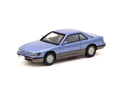Tarmac Works J Collection 1/64 Nissan Silvia S13 Blue/Grey - GLOBAL64