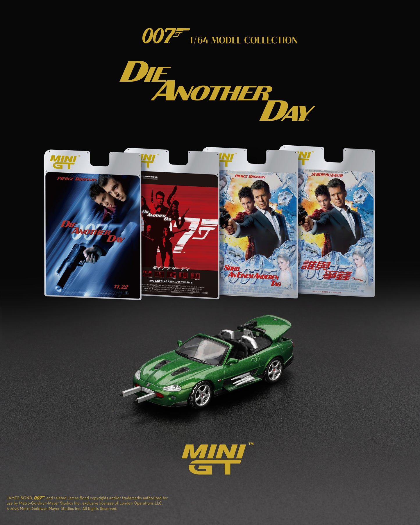 Mini GT 1:64 Jaguar XKR "Die Another Day" Blister Packaging English Version (MGT00908-007E)