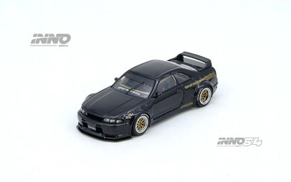 INNO64 1:64 Nissan PANDEM GT-R (BCNR33) Black (IN64-R33P-BLA)