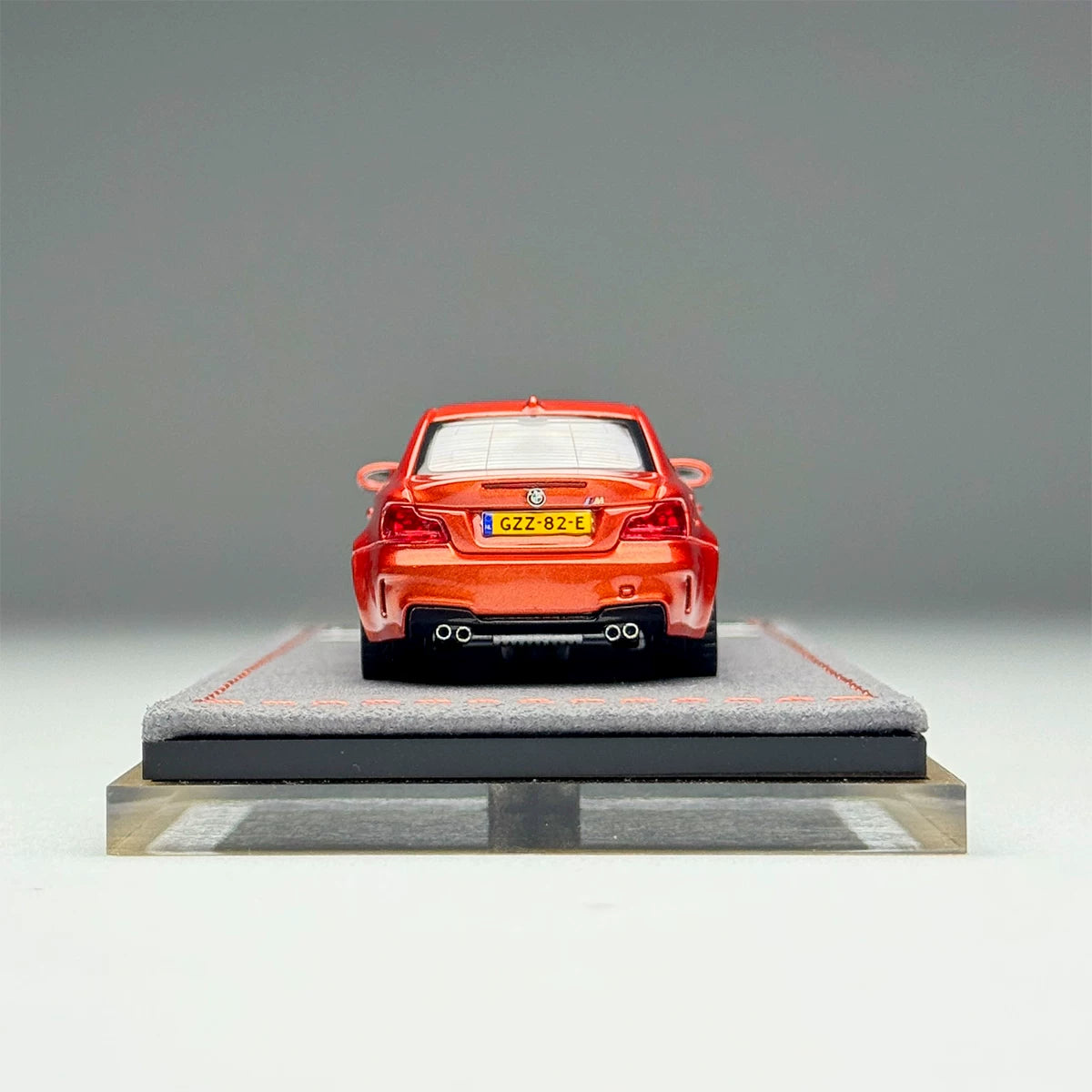 Mortal 1:64 BMW 1M Coupe E82 Valencia Orange in Premium Box Packaging