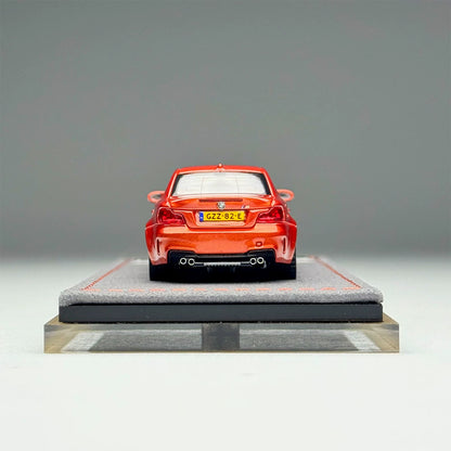 Mortal 1:64 BMW 1M Coupe E82 Valencia Orange in Premium Box Packaging