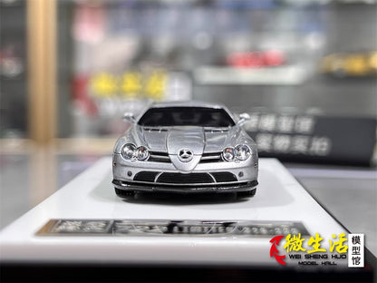 [Premium Resin Model] Car Lounge 1:64 Mercedes-Benz SLR McLaren 722 Edition Grey Premium Box Packaging Limited 399 Pieces