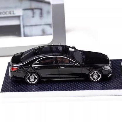 MJ Model 1:64 Mercedes Benz S-Class S65 AMG W222 Black