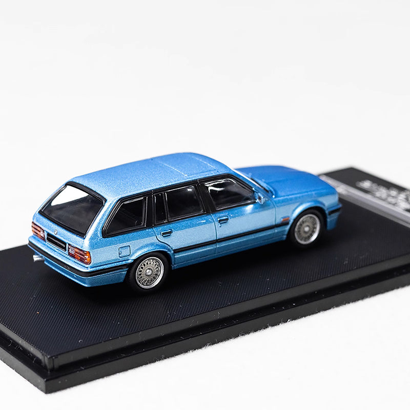 Mortal BMW 3 Series M3 E30 Wagon Pearl Blue Ordinary Stance Openable Front Hood Detailed Engine Limited 799 Pieces