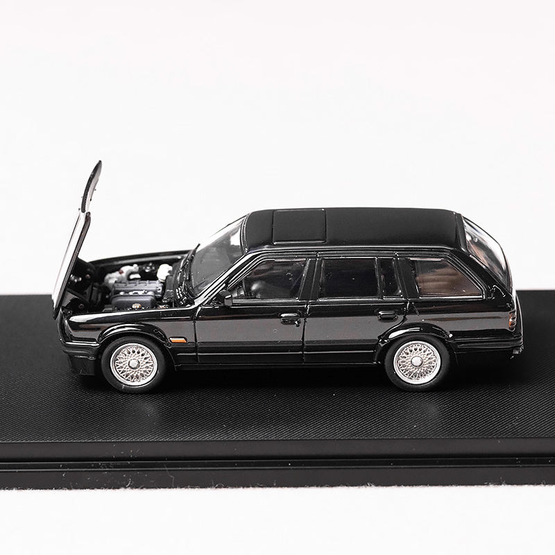Mortal BMW 3 Series M3 E30 Wagon Pearl Black Ordinary Stance Openable Front Hood Detailed Engine Limited 799 Pieces