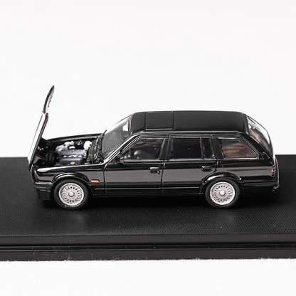 Mortal BMW 3 Series M3 E30 Wagon Pearl Black Ordinary Stance Openable Front Hood Detailed Engine Limited 799 Pieces