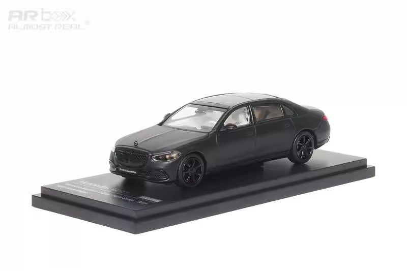 AR Box 1:64 Mercedes Benz S Class MK7 Maybach 2023 Night Series Obsidian Black Official Licensed China GT Show 2025 Special Edition