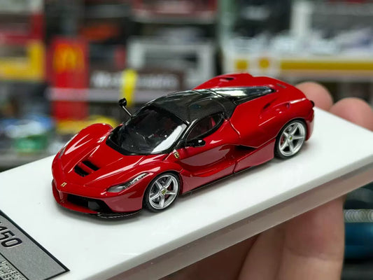 Street Buster 1:64 LaFerrari F150 Coupe Hard Top Rosso Corsa Standard Red Openable Rear Hood Detailed Engine