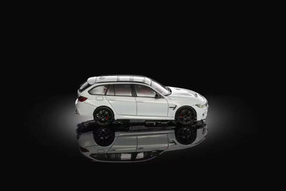 Mortal 1:64 M3 F81 CS Touring Wagon Pearl White in Premium Box Packaging