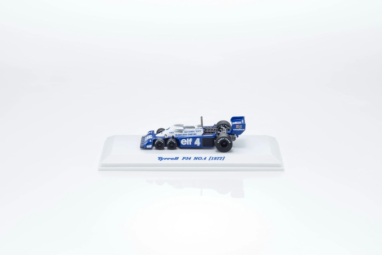 Kyosho 1:64 TYRRELL P34 (1977) No.4 Official Licensed by Tyrrell & Goodyear