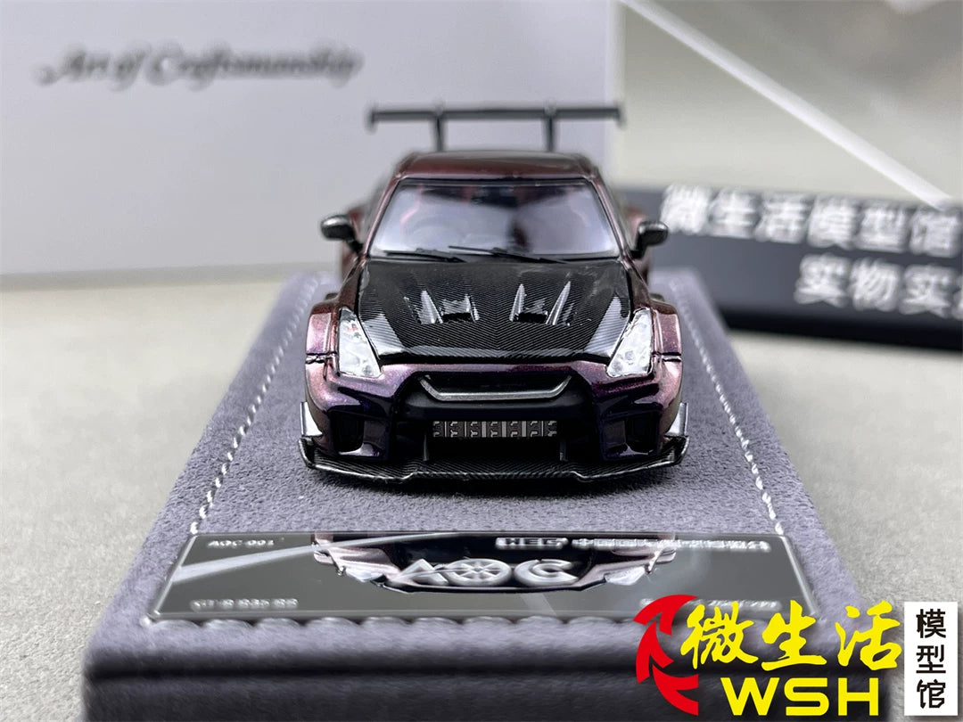 AOC 1:64 Nissan GT-R R35 Chameleon Changing Colours Hobby Expo China 2026 Limited Edition (Openable All Doors and Hoods with Detailed Engine and Decal Stickers)