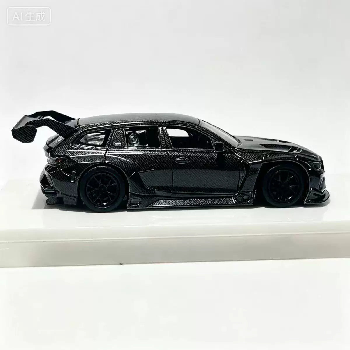 JICAR 1:64 M3 G81 Wagon Touring 24h Nurburgring Full Carbon Black in Premium Box Packaging