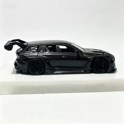 JICAR 1:64 M3 G81 Wagon Touring 24h Nurburgring Full Carbon Black in Premium Box Packaging