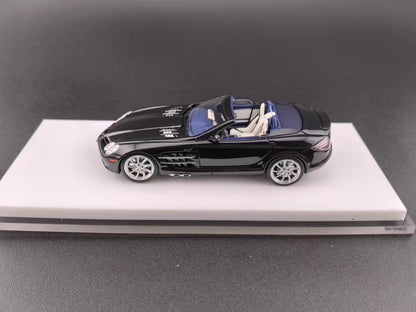 [Premium Resin Model] JG 1:64 Mercedes-Benz SLR McLaren Roadster Convertible Black in Premium Box Packaging