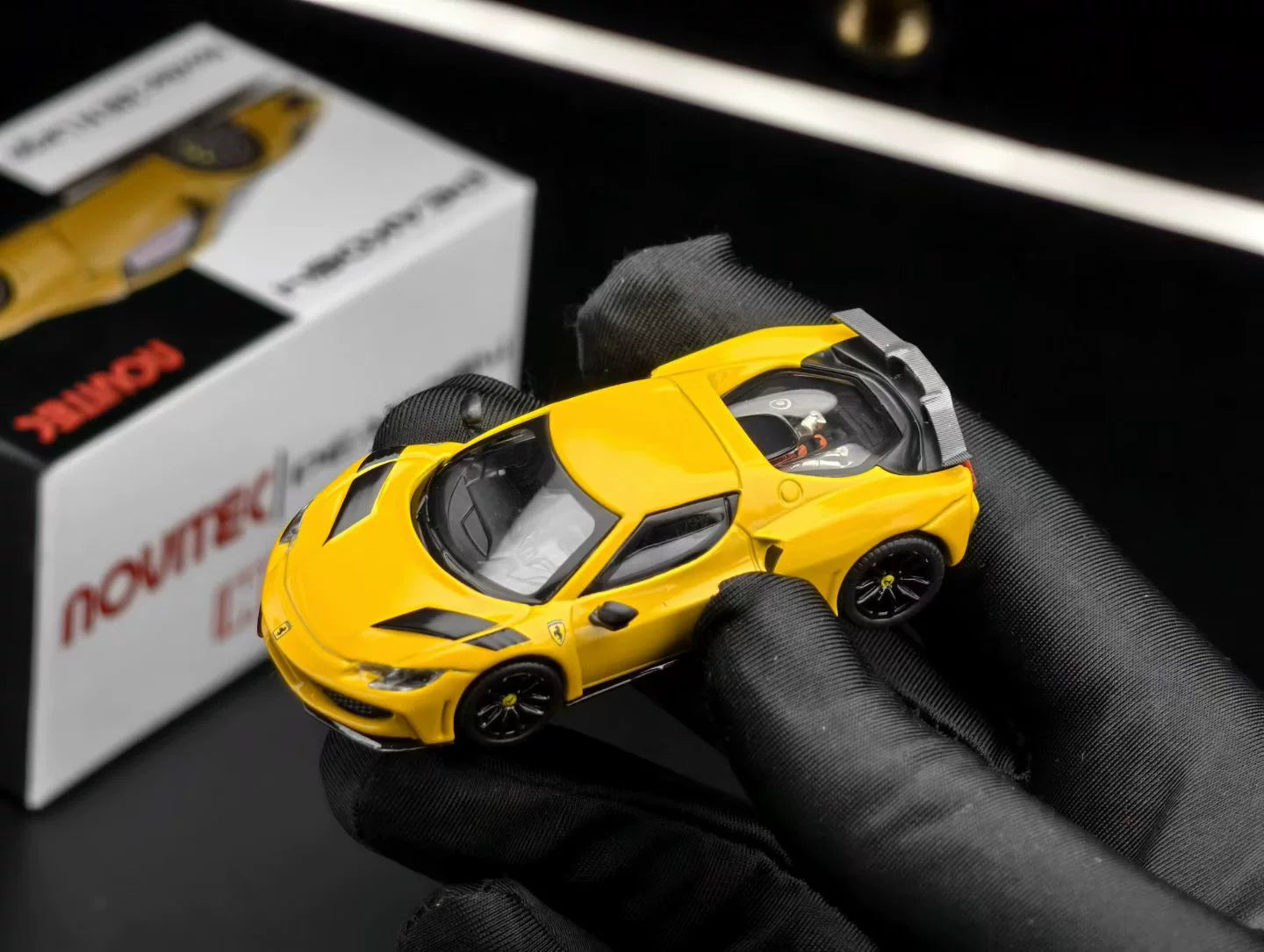 Peako 1:64 Ferrari 296 N Largo Novitec Custom Yellow Hobby Expo China 2026 Limited Edition