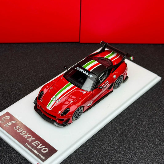 SK Model 1:64 Ferrari 599XX EVO Circuit Edition - #52 Standard Red in Premium Box Packaging