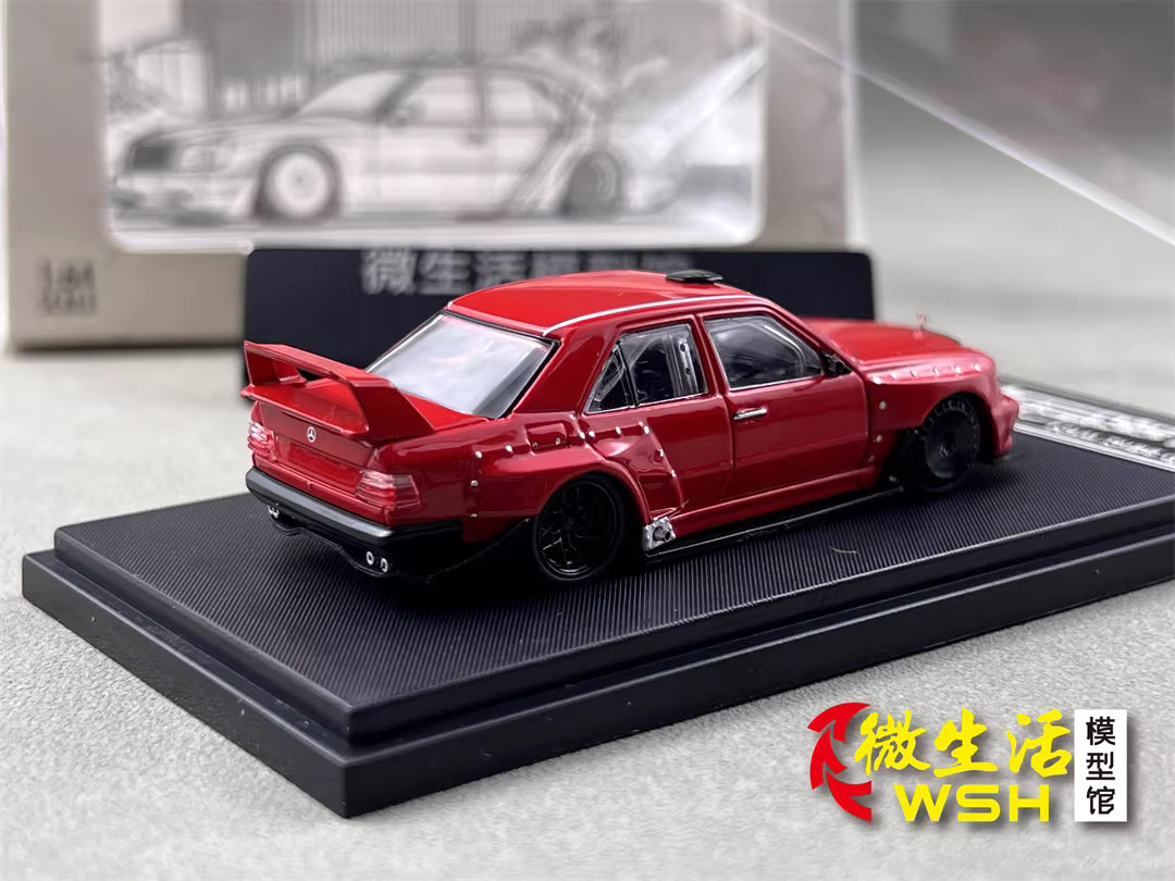 Rhino Model 1:64 Mercedes Benz E-Class MK1 W124 Red Concept Custom Edition