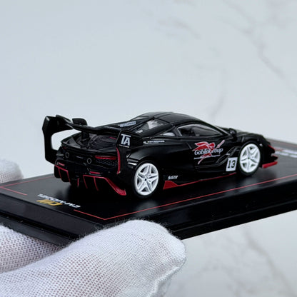 CM Model 1:64 McLaren DARWIN PRO 720Se² GTR #13 Matt Black in Premium Box Packaging McLaren Official Licensed - Malaysia Dealer Custom Special Edition