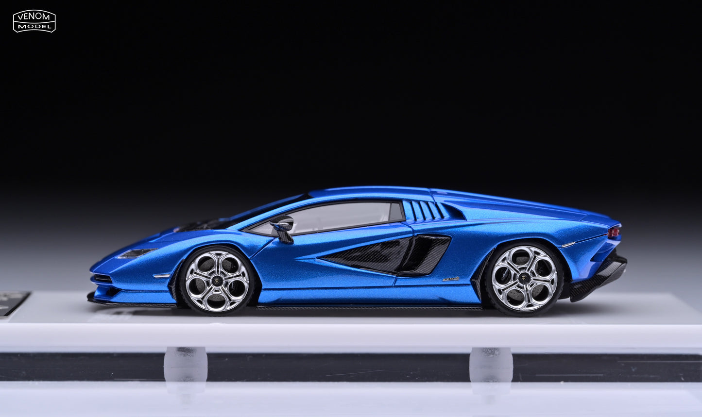 [Premium Resin Model] FuelMe Neo 1:64 Lamborghini Countach LPI 800-4 Blu Tahiti Blue