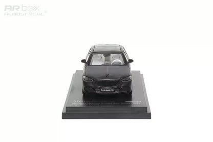 AR Box 1:64 Mercedes Benz S Class MK7 Maybach 2023 Night Series Obsidian Black Official Licensed China GT Show 2025 Special Edition