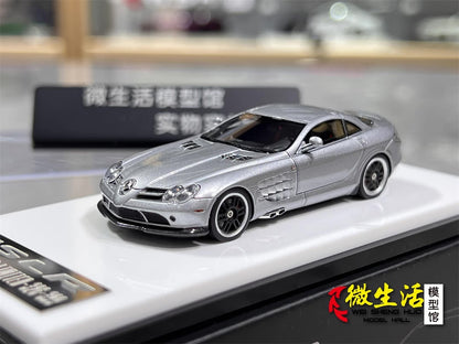 [Premium Resin Model] Car Lounge 1:64 Mercedes-Benz SLR McLaren 722 Edition Grey Premium Box Packaging Limited 399 Pieces