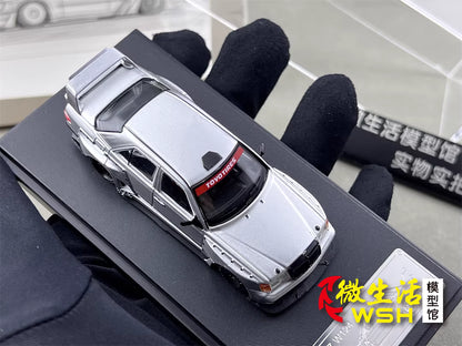 Rhino Model 1:64 Mercedes Benz E-Class MK1 W124 Silver Concept Custom Edition