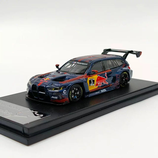 JICAR 1:64 M3 G81 Wagon Touring 24h Nurburgring Matt Blue Red Bull in Premium Box Packaging