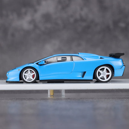 Micro Turbo 1:64 Lamborghini Diablo SV Metallic Blue CHobby Expo China 2026 Special Edition (Foldable Pop Up Head Lights + Opening Hood + Engine Part + Exhaust Details + Attachment)