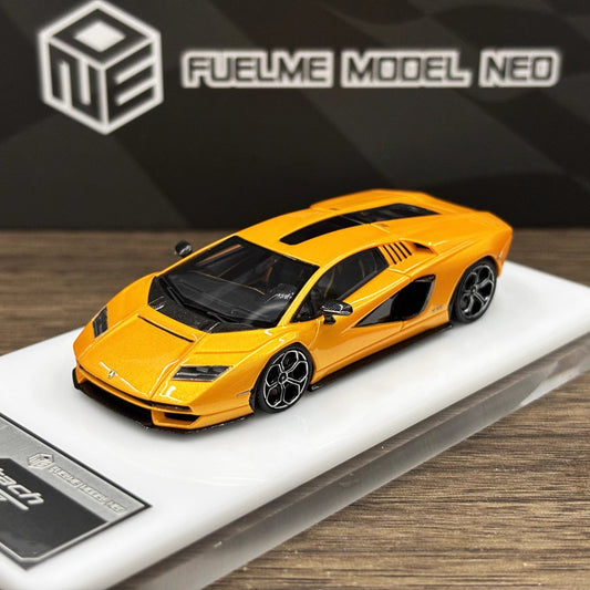 [Premium Resin Model] FuelMe Neo 1:64 Lamborghini Countach LPI 800-4 Arancio Aten Orange