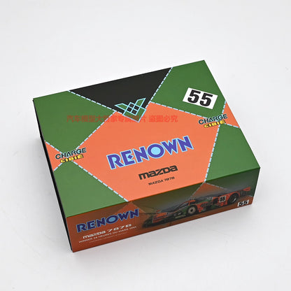 Motorhelix 1:64 Mazda 787B Winner #55 24 Hours Le Mans 1991 Renown Removable Magnetic Parts Detailed Engine (Mazda & Renown Double Official Licensed)