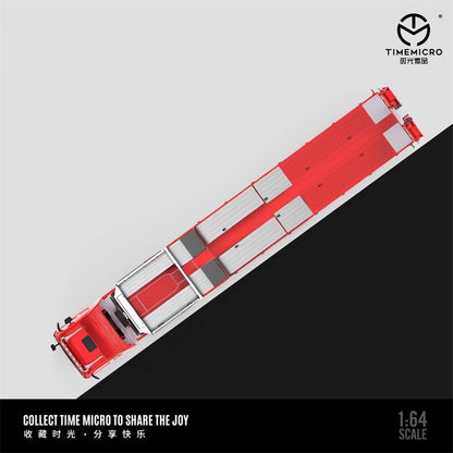 Time Micro 1:64 Scania Flat Bed Trailer Transporter Truck Black