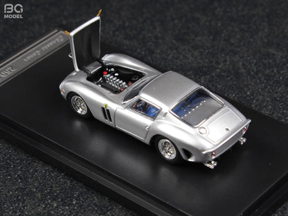 Classic Lover 1:64 Ferrari 250 GTO Silver Openable Front Hood Detailed Engine Limited 999 Pieces