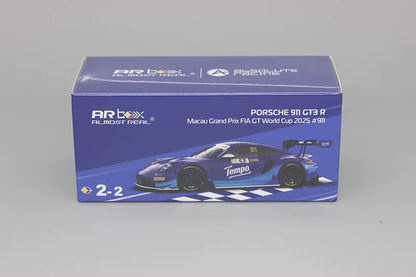 AR Box 1:64 Porsche 911 GT3 R Macau Grand Prix FIA GT World Cup 2025 #911 Tempo Porsche Official Licensed (630002011)