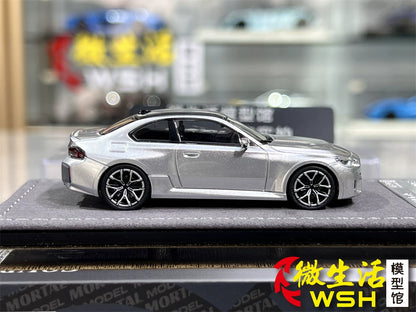 Mortal 1:64 BMW M2 Mk2 G87 Liquid Metal Silver in Premium Box Packaging