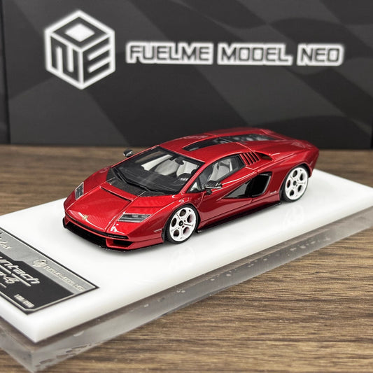 [Premium Resin Model] FuelMe Neo 1:64 Lamborghini Countach LPI 800-4 Rosso Scintilla Red