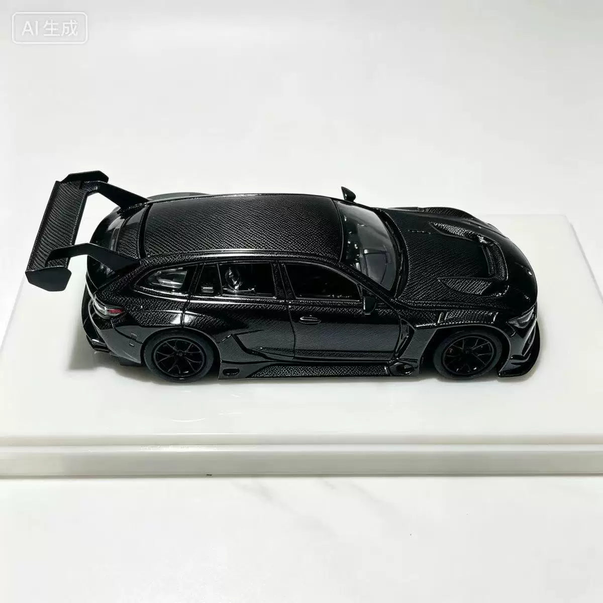 JICAR 1:64 M3 G81 Wagon Touring 24h Nurburgring Full Carbon Black in Premium Box Packaging