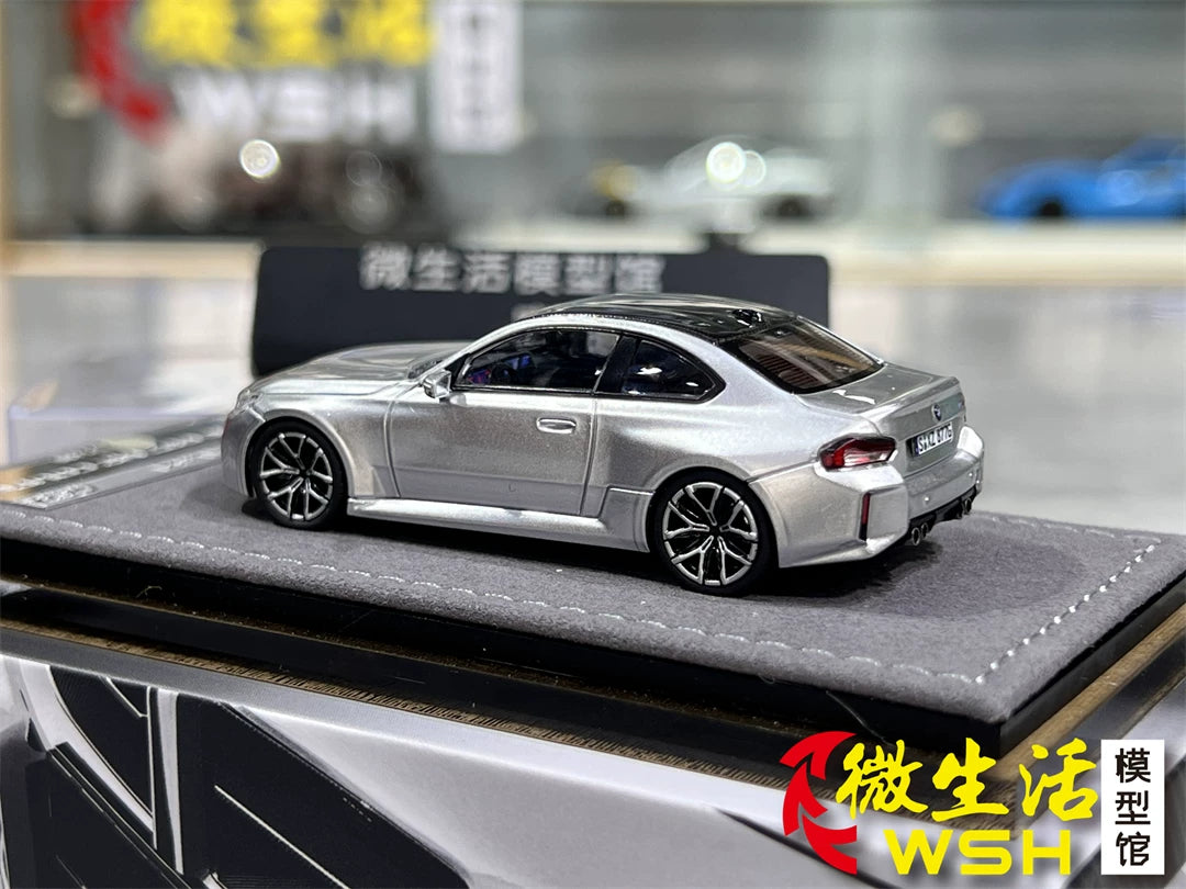 Mortal 1:64 BMW M2 Mk2 G87 Liquid Metal Silver in Premium Box Packaging