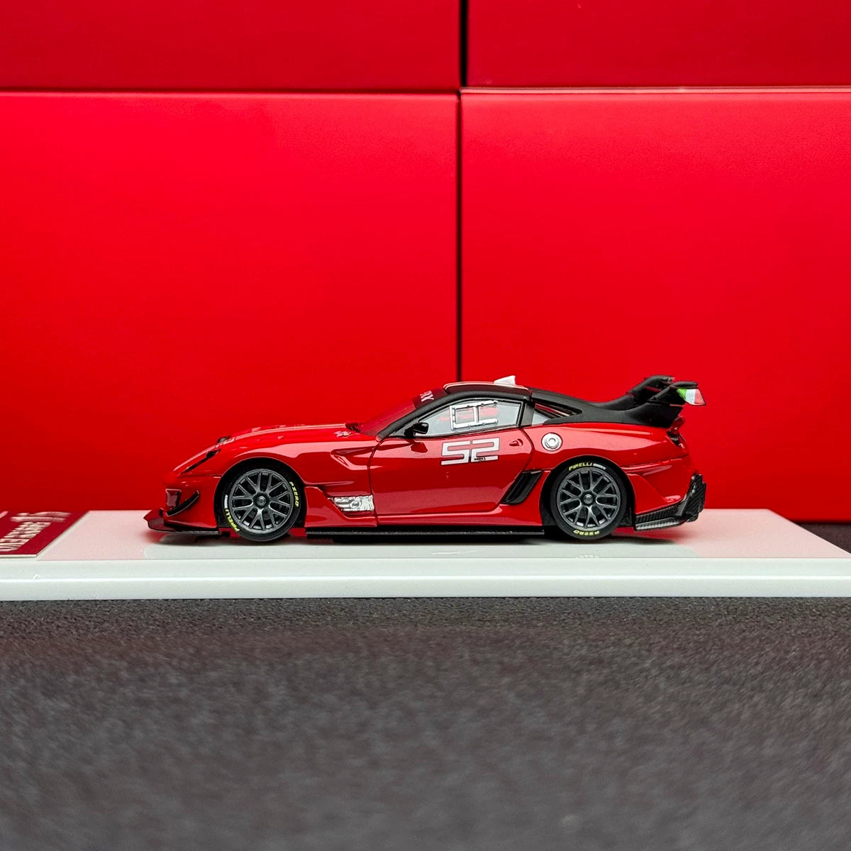 SK Model 1:64 Ferrari 599XX EVO Circuit Edition - #52 Standard Red in Premium Box Packaging