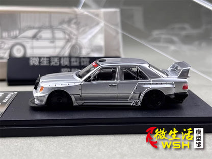 Rhino Model 1:64 Mercedes Benz E-Class MK1 W124 Silver Concept Custom Edition