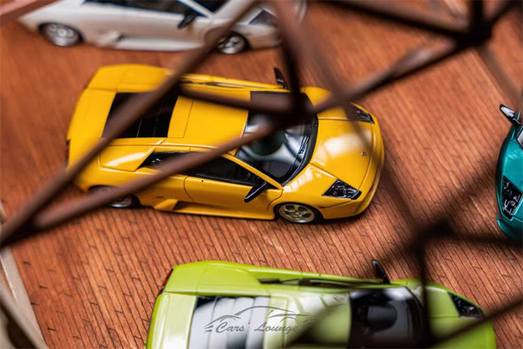 [Premium Resin Model] Car Lounge 1:64 Lambroghini Murcielago LP640 Coupe Giallo Orion Yellow Premium Box Packaging Limited 599 Pieces